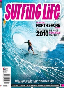 Australian Surfing Life - Dorian gets April 2011 cover surfing Back Door Pipe.