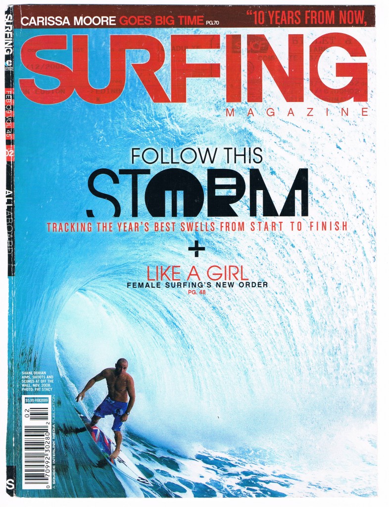 Dorian on cover - SURFING