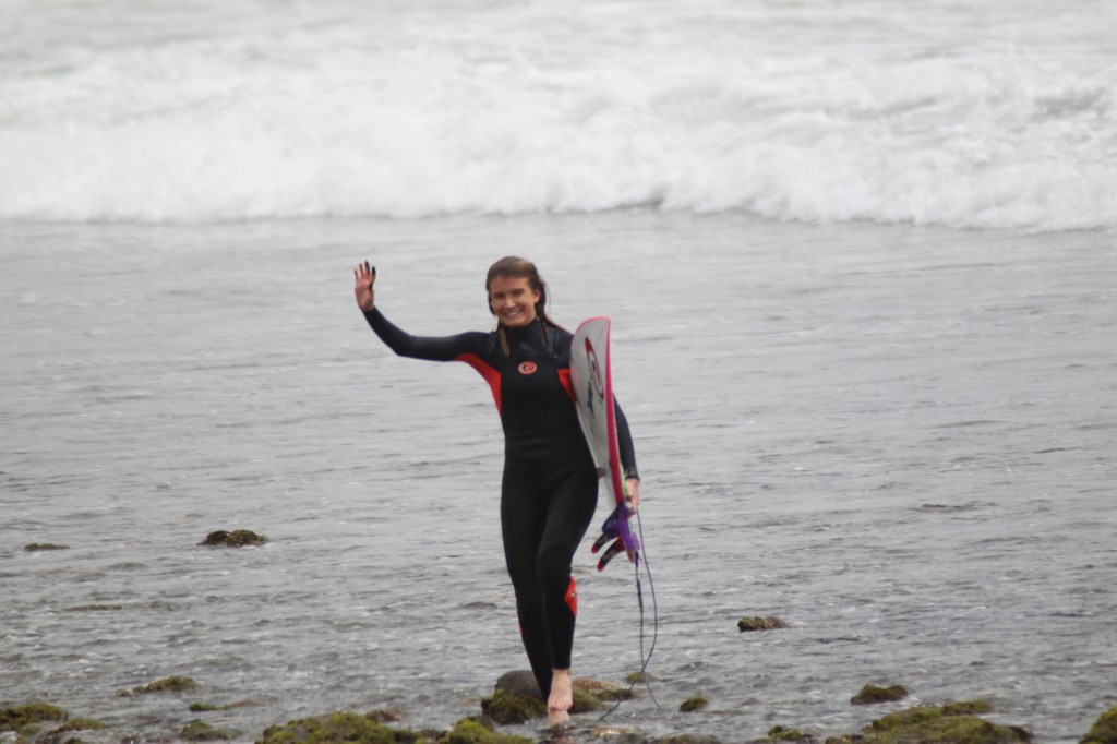 IMG_7918 Maria was stoked to get some training in at Trestles, she will return in June to compete at the Nationals, go Maria!
